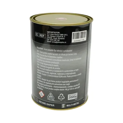 Vopsea email anticoroziva 3 in 1 portocaliu 2107 Amazone 2kg pentru metal, direct pe rugina, pe baza de apa Breckner Germany - imagine 4