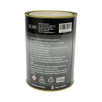 Vopsea email anticoroziva 3 in 1 rosu RAL 2002 pentru metal 2kg, direct pe rugina, pe baza de apa Breckner Germany - imagine 4