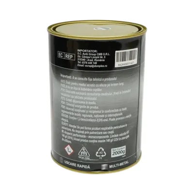 Vopsea email anticoroziva 3 in 1 verde 6016 pentru metal 2kg, direct pe rugina, pe baza de apa Breckner Germany - imagine 4