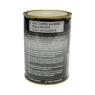 Vopsea email anticoroziva 3 in 1 alb boreal pentru metal 2kg, direct pe rugina, pe baza de apa Breckner Germany - imagine 3