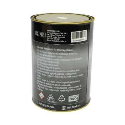 Vopsea email anticoroziva 3 in 1 alb 10 pentru metal 2kg, direct pe rugina, pe baza de apa Breckner Germany - imagine 4