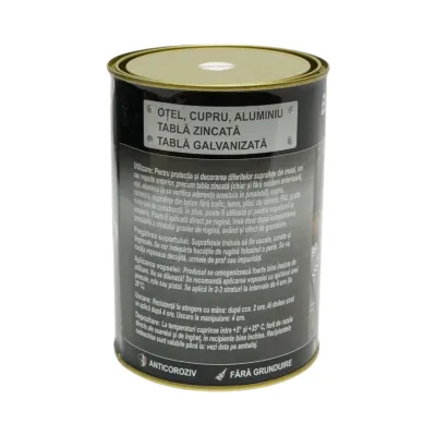 Vopsea email anticoroziva 3 in 1 alb mat pentru metal 2kg, direct pe rugina, pe baza de apa Breckner Germany - imagine 3