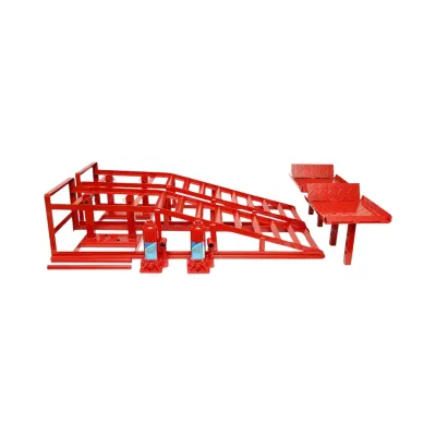 Set rampe auto metalice hidraulice 1140x350x240mm, sarcina maxima 2T - imagine 2