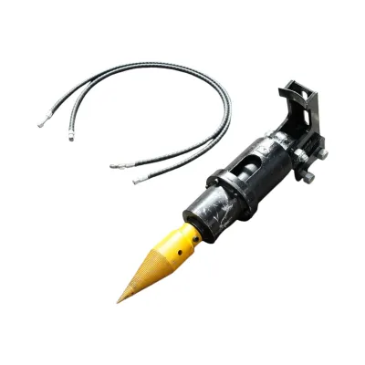 Despicator lemne conic hidraulic pentru mini excavator 0.8-2.5 tone