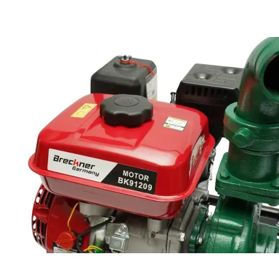 Motopompa pe benzina 7.5CP, 4T 212cc, 3 toli, debit 60m3/h, amorsare manuala, adancime aspiratie 8m, inaltime pompare 30m Breckner Germany - imagine 7