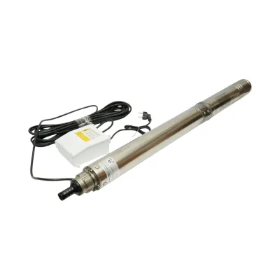 Pompa apa submersibila inox 2.2kW, 220V, D100mm, debit 6 m3/h, inaltime refulare 105m, 15 turbine ceramice, racire pe ulei, panou de control K90QJD2-105/15-2.2 Breckner Germany - imagine 3