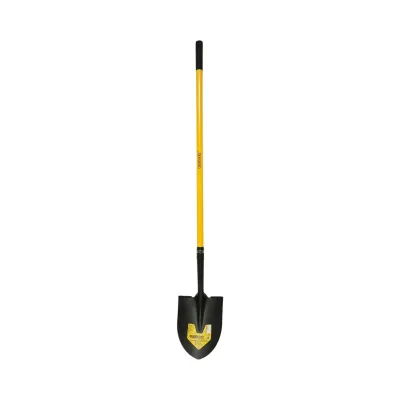 Lopata otel cu varf ascutit tip cazma 220x290x1500mm, coada din fibra de sticla Crownman