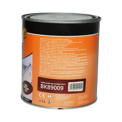Vopsea email anticoroziva 3 in 1 rosu toreador 21B pe baza de solvent 1L, direct pe rugina, interior si exterior Breckner Germany - imagine 3