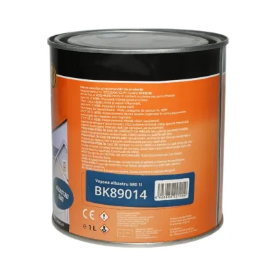 Vopsea email anticoroziva 3 in 1 albastru 680 pe baza de solvent 1L, direct pe rugina, interior si exterior Breckner Germany - imagine 3