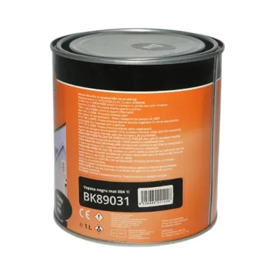 Vopsea email anticoroziva 3 in 1 negru mat 004 pe baza de solvent 1L, direct pe rugina, interior si exterior Breckner Germany - imagine 3