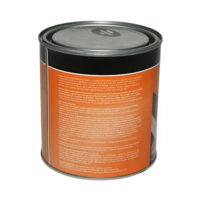 Vopsea email anticoroziva 3 in 1 negru metalizat 676 pe baza de solvent 1L, direct pe rugina, interior si exterior Breckner Germany - imagine 2