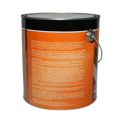 Vopsea email anticoroziva 3 in 1 grund gri pe baza de solvent 3.5L, direct pe rugina, interior si exterior Breckner Germany - imagine 2