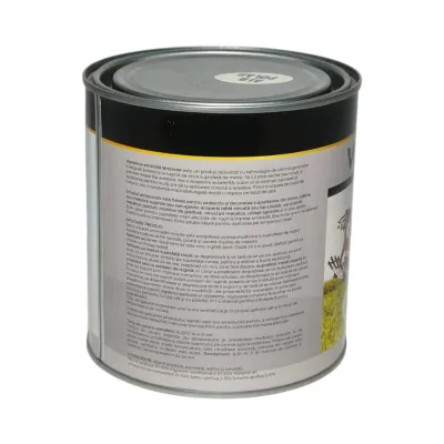 Vopsea email anticoroziva 3 in 1 alb polar 1K pe baza de solvent 1L, direct pe rugina, interior si exterior Breckner Germany - imagine 2