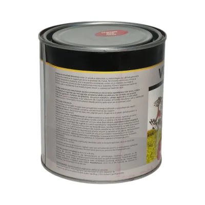 Vopsea email anticoroziva 3 in 1 rosu UTB imperial pe baza de solvent 1L, direct pe rugina, interior si exterior Breckner Germany - imagine 2