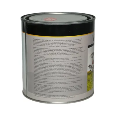 Vopsea email anticoroziva 3 in 1 rosu Tractor Forestier 1K pe baza de solvent 1L, direct pe rugina, interior si exterior Breckner Germany - imagine 2
