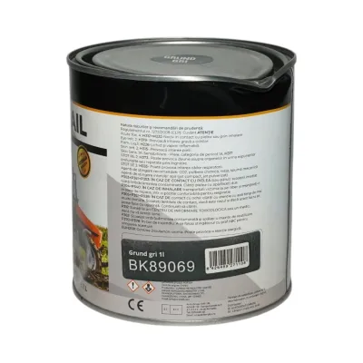 Vopsea email anticoroziva 3 in 1 grund gri pe baza de solvent 1L, direct pe rugina, interior si exterior Breckner Germany - imagine 3
