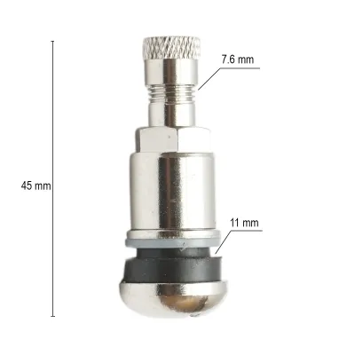 Valva roata tubeless 45mm alama TR413 cromata MS525AL