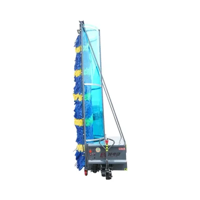 Masina electrica automata de spalat autobuze si camioane 48V, 1800W, baterie Li-ion 60Ah, perie verticala 3.8m, rezervor apa 550L THOR - imagine 4