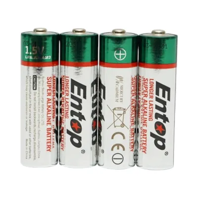 Baterie alcalina AA 1.5V LR6 AM3 4 buc/set Entop - imagine 2