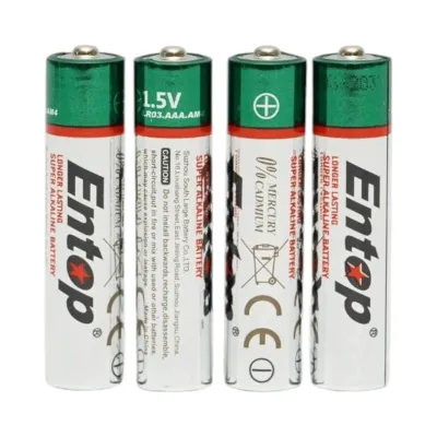 Baterie alcalina AAA 1.5V LR03 AM4 4 buc/set Entop - imagine 2