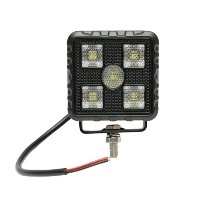 Set 2 proiectoare patrate LED 20W, 9-32V, 5700K, 2000lm, carcasa aluminiu 80x55x74mm IP67 Breckner Germany - imagine 4