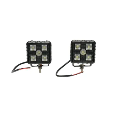 Set 2 proiectoare patrate LED 20W, 9-32V, 5700K, 2000lm, carcasa aluminiu 80x55x74mm IP67 Breckner Germany
