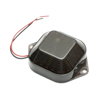 Lampa laterala LED patrata 12-24V, galben fumuriu, 24 LED-uri 60x60mm Breckner Germany - imagine 5