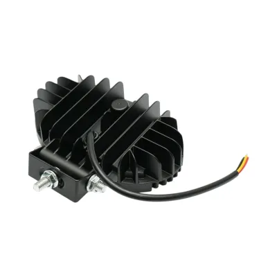 Proiector oval LED cu DRL 17W, 9-36V, 54 LED-uri, alb-galben, carcasa aluminiu 141x106x38mm IP67 Breckner Germany - imagine 6