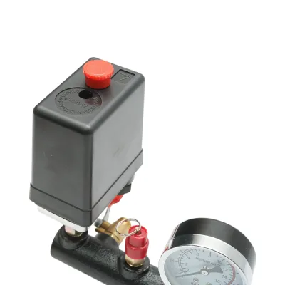 Presostat complet cu manometru 220V, 15A, presiune maxima 12 bar pentru compersor aer DISGM62, DISGM63, DISGM66 - imagine 6