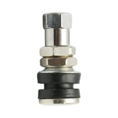 Valva roata tubeless metalica cromata 32.5mm VAMD161 32.5mm pentru motociclete, scutere si trotinete - imagine 3