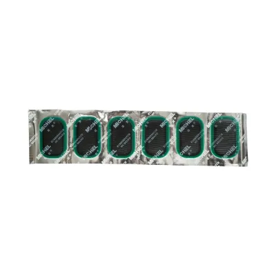 Set 24 petice vulcanizare ovale 35x52mm + 1 tub adeziv 20ml pentru camere de aer L-24 Michel - imagine 6