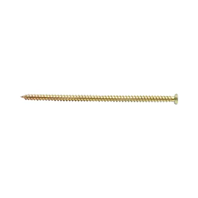 Surub montaj usi-ferestre 7.5x152mm, torx TX30, otel zincat galben 100 buc/cutie - imagine 3