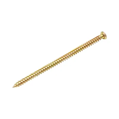 Surub montaj usi-ferestre 7.5x132mm, torx TX30, otel zincat galben 100 buc/cutie - imagine 2