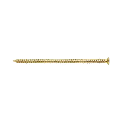 Surub montaj usi-ferestre 7.5x132mm, torx TX30, otel zincat galben 100 buc/cutie - imagine 3