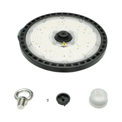 Lampa industriala LED High-Bay 150W, 220V, 5000K, 22500lm, senzor de miscare cu microunde pentru hale, depozite 265x86mm Breckner Germany - imagine 8