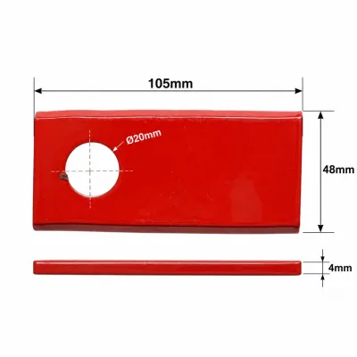 Lama cositoare rotativa 105x48x4mm Ø20mm Breckner Germany - imagine 5