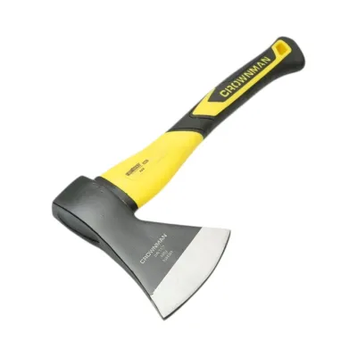 Topor profesional 600g cu lama din otel forjat, coada din fibra de sticla si maner antiderapant TPR Crownman - imagine 2