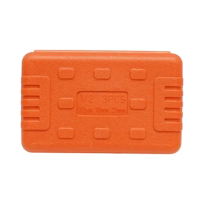 Trusa chei tubulare de impact lungi 17mm, 19mm, 21mm, patrat 1/2 inch Cr-Mo 3 piese Breckner Germany - imagine 5