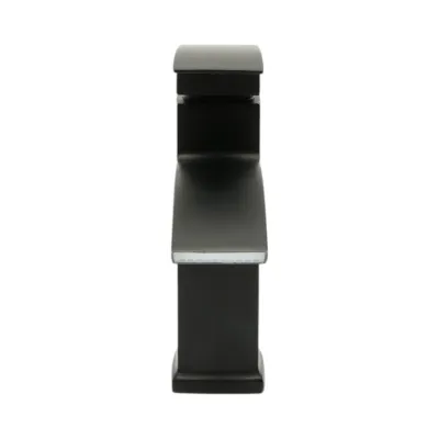 Baterie lavoar tip cascada negru mat, monocomanda, furtunuri incluse Breckner Germany - imagine 5