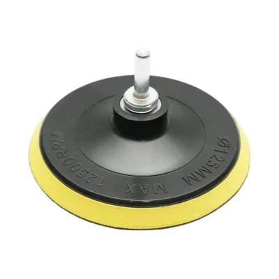 Set suport disc slefuire 125mm Velcro, 5 discuri abrazive P80-P240, adaptor M14 pentru polizor unghiular si bormasina Breckner Germany - imagine 2