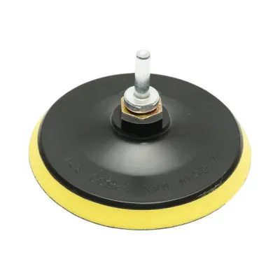 Set suport disc slefuire 125mm Velcro, 5 discuri abrazive P80-P240, adaptor M14 pentru polizor unghiular si bormasina Breckner Germany - imagine 2