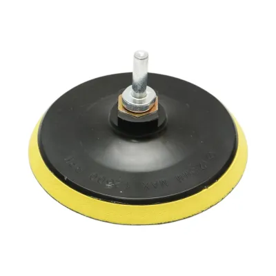 Set slefuire si polisare 125mm Velcro, bureti polisare, pad lana, pad abraziv, discuri abrazive P80, P120, P180, adaptor M14 pentru polizor unghiular si bormasina 9 piese Breckner Germany - imagine 2