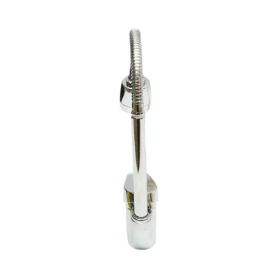 Baterie chiuveta bucatarie cu pipa flexibila, perlator 2 functii, crom lucios, aliaj zinc, furtunuri incluse - imagine 6