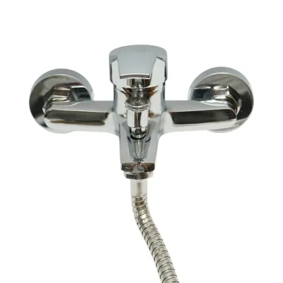 Set baterii baie si bucatarie 3 in 1, baterie cada cu para dus si furtun, baterie lavoar, baterie chiuveta bucatarie, monocomanda, crom lucios, aliaj zinc, furtunuri incluse - imagine 16