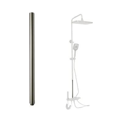 Teava prelungire 30cm pentru coloana de dus, grafit mat, aluminiu
