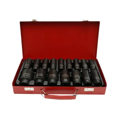 Trusa chei tubulare de impact lungi 10-36mm, patrat 1/2 inch Cr-Mo 16 piese Breckner Germany