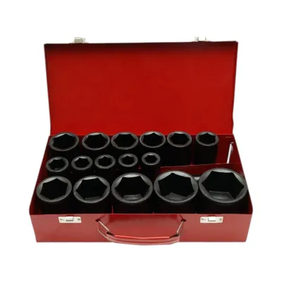 Trusa chei tubulare de impact lungi 17-55mm, prelungitor 125mm, patrat 3/4 inch Cr-Mo 17 piese Breckner Germany