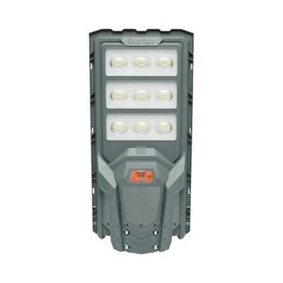 Lampa solara LED iluminat stradal 300W cu panou solar 20W, baterie LiFePO4 15000mAh, senzor miscare, telecomanda, prindere stalp IP65 Breckner Germany - imagine 2