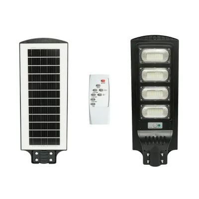 Lampa solara LED iluminat stradal 300W cu panou solar 18W, baterie LiFePO4 16000mAh, senzor miscare, telecomanda, prindere stalp IP65 Breckner Germany