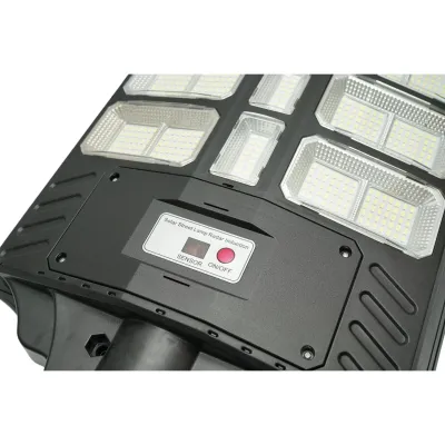 Lampa solara LED iluminat stradal 500W cu panou solar 15W, baterie LiFePO4 15000mAh, senzor miscare, telecomanda, prindere stalp IP66 Breckner Germany - imagine 10